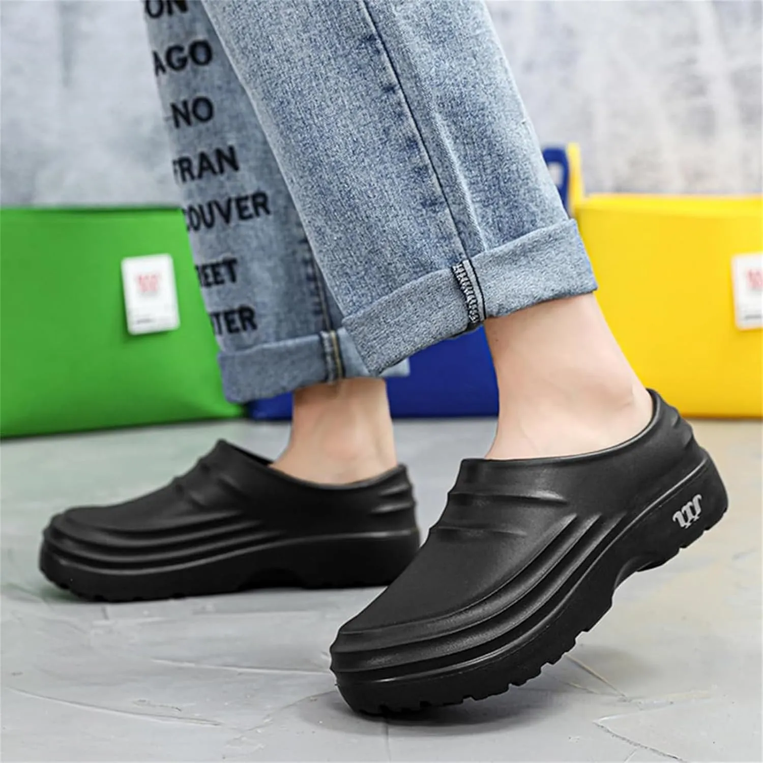 Chef Shoes for Women Men, Unisex Non Slip Work Shoes, Slip Resistant Lightweight Waterproof Outdoor Armadillo Clogs