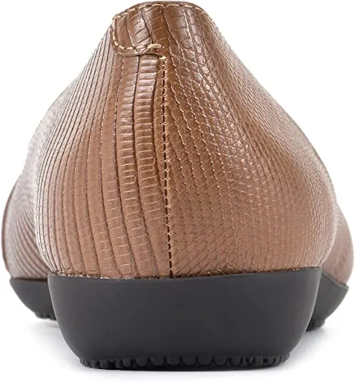 Clara Tan/Es-print Ballet Flats Cliffs Slip-On Protected Mountain High-security By Rounded White Toe
