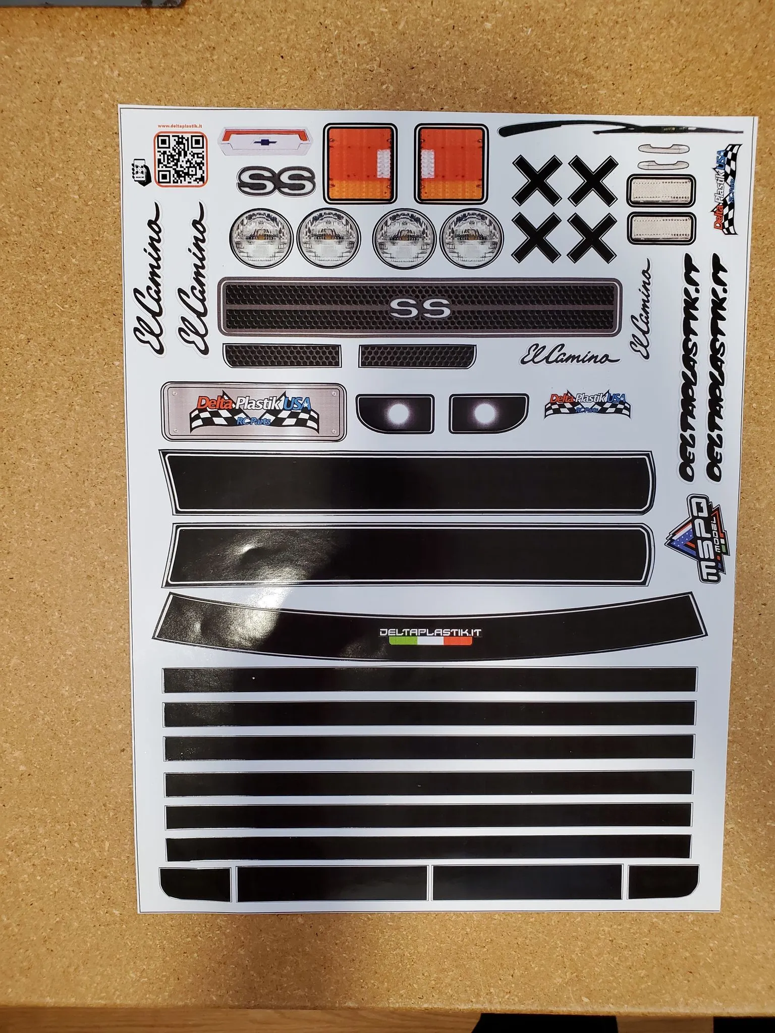 CLASSIC AMERICAN MUSCLE 1/7 SCALE CLEAR RC CAR BODY - 8513