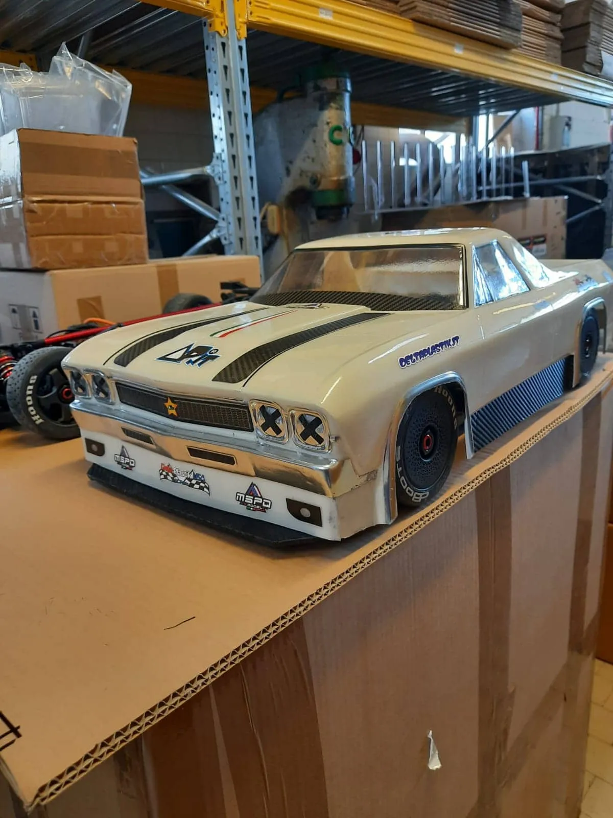 CLASSIC AMERICAN MUSCLE 1/7 SCALE CLEAR RC CAR BODY - 8513