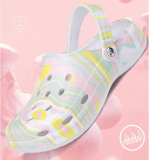Classic Clogs for Men and Women, Arch Support Garden Shoes, Non Slip Hollow Colorful Clogs, Light Weight Comfort Slip-on Slippers for Indoor Outdoor
