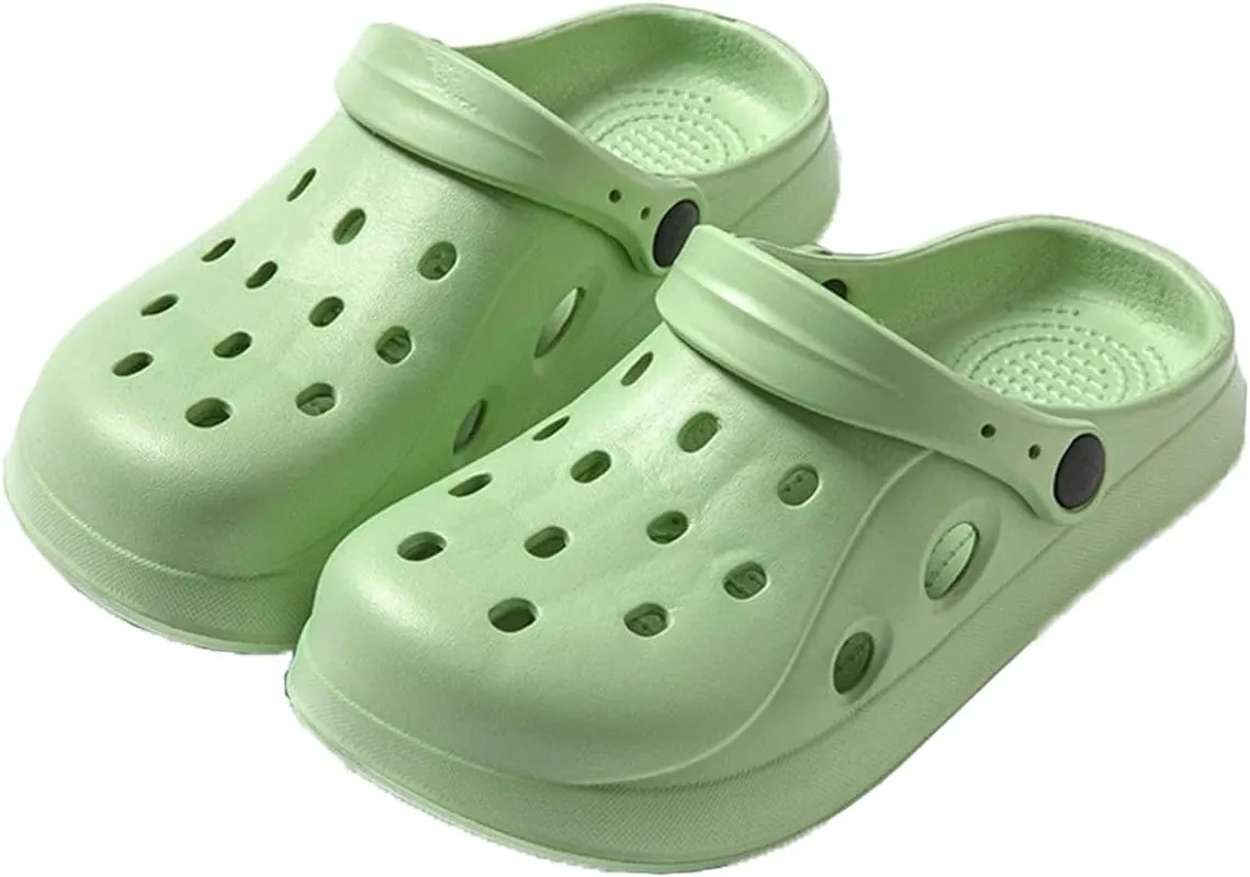 Classic Garden Clogs for Women and Men, Non-Slip Mules Sandals, Slip On Work Shoes Heel Strap Lightweight Shower Slippers Beach Indoor Outdoor Casual Wear Soft Air Cushion Sole Slides