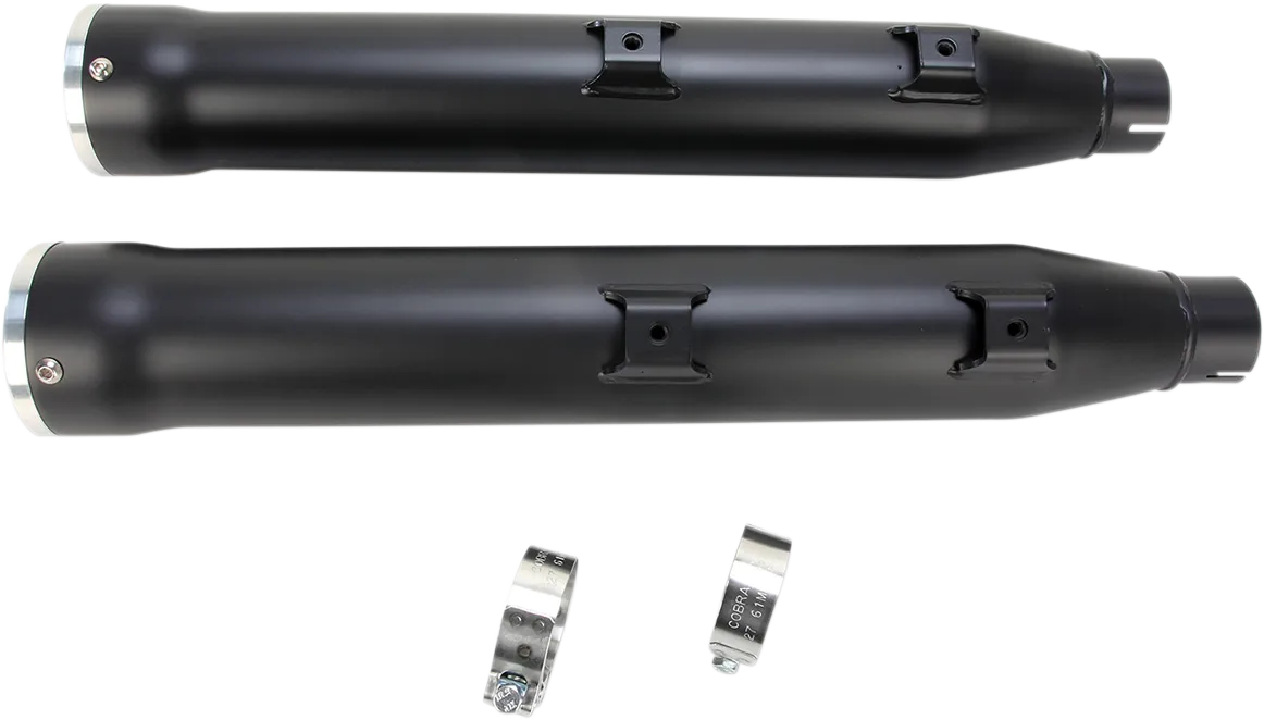 COBRA 3" RPT Mufflers for '07-'17 Softail - Black 6053B