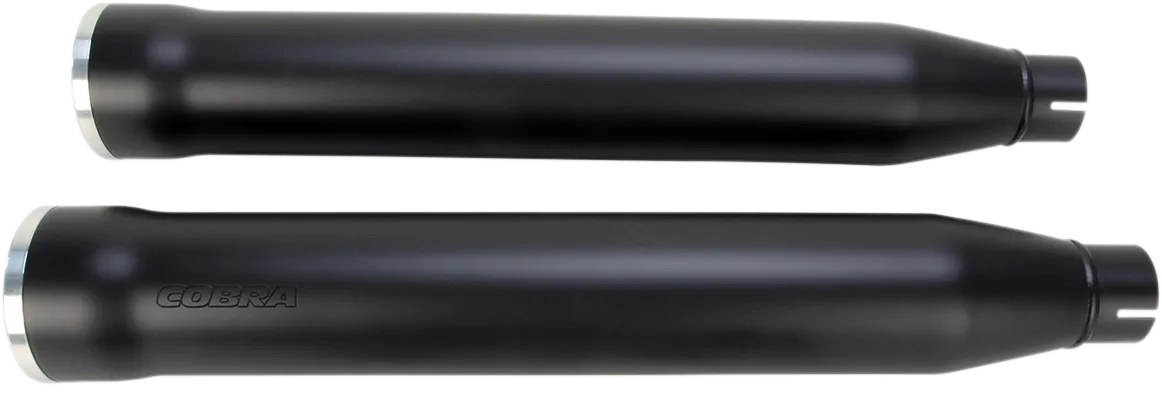 COBRA 3" RPT Mufflers for '07-'17 Softail - Black 6053B