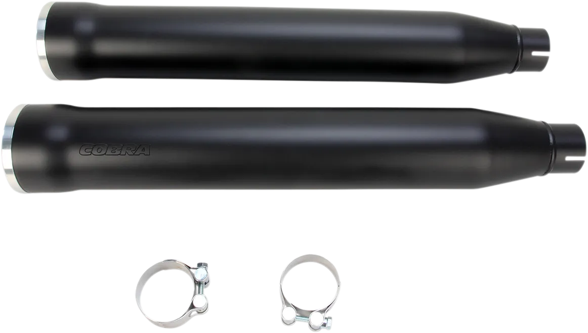 COBRA 3" RPT Mufflers for '07-'17 Softail - Black 6053B