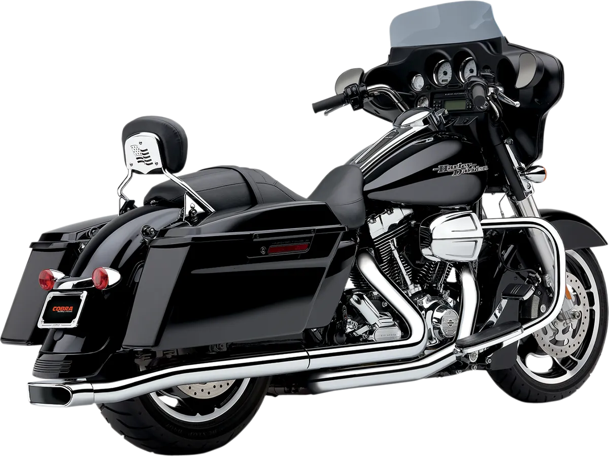 COBRA Center Pro Mufflers - Chrome - '09-'16 FL 6217