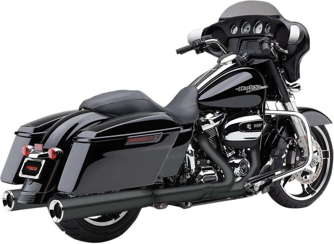 COBRA Power Flo Mufflers for '95-'16 FL - Black 6215RB