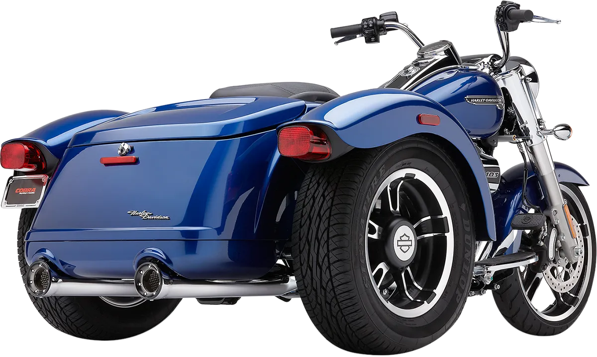 COBRA RPT Mufflers - Chrome - '15-'20 Freewheeler 6300