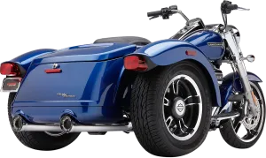 COBRA RPT Mufflers - Chrome - '15-'20 Freewheeler 6300