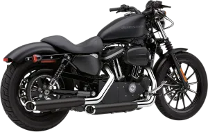 COBRA Slashcut Mufflers - Black - '04-'13 XL 6030RB