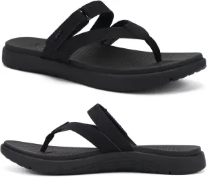 COFACE Womens Fashion Orthotic Flip Flops Ladies Slip On Lightweight Athletic Yoga Mat Cushion Thong Sandals With Comfortable Plantar Fasciitis Arch Support