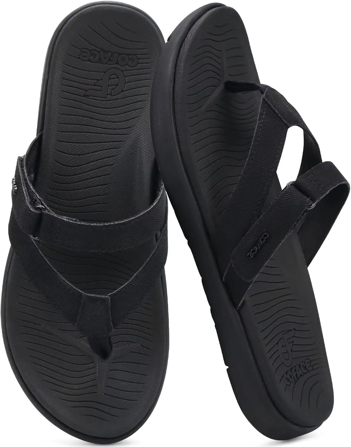 COFACE Womens Fashion Orthotic Flip Flops Ladies Slip On Lightweight Athletic Yoga Mat Cushion Thong Sandals With Comfortable Plantar Fasciitis Arch Support