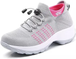 Comfort Orthowear Shoes, Comfortwear Ortho Stretch Cushion Shoes for Women, Slip-On Lightweight Casual Platform Shoes