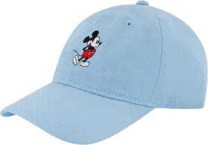Concept One Disney Mickey Mouse Embroidered Cotton Adjustable Dad Hat with Curved Brim