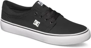 DC mens Dc Women's Trase Tx Skate Shoe, Black/White, 7.5 US
