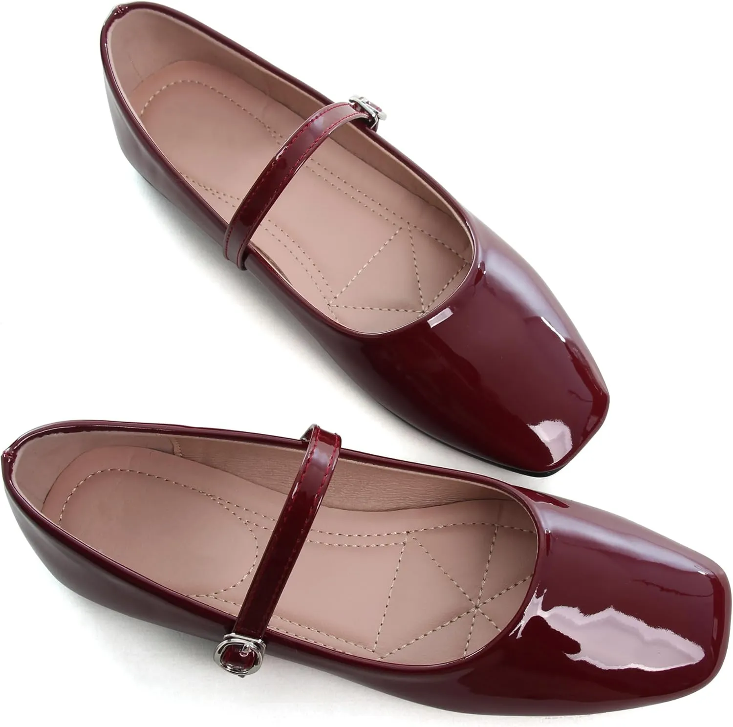 Dear Time Women's Flat Mary Jane Shoes Ankle Strap Round Toe Chinese Style Ballet Flats Casual Walking Shoes