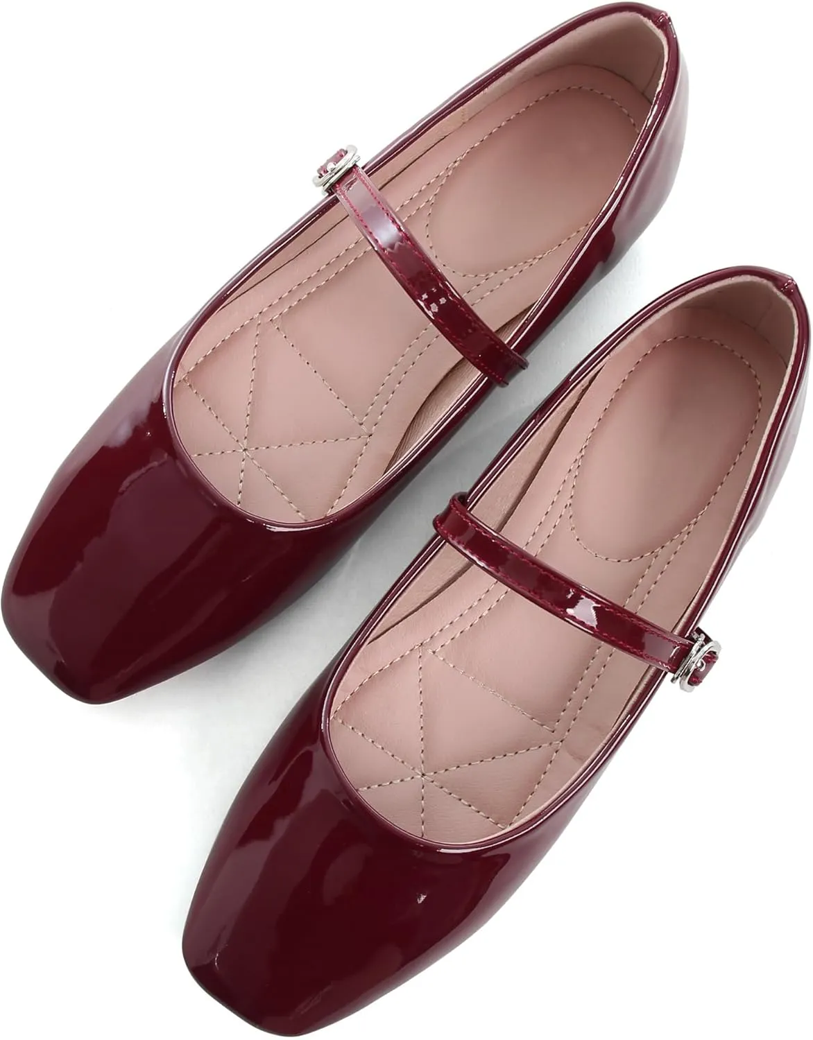 Dear Time Women's Flat Mary Jane Shoes Ankle Strap Round Toe Chinese Style Ballet Flats Casual Walking Shoes