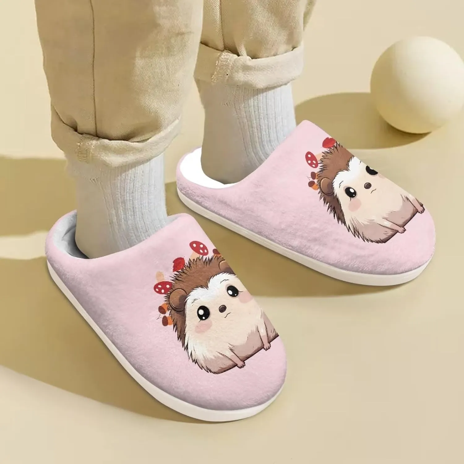 DISNIMO Kids Slippers Household Anti-Slip Indoor Home Bedroom Slippers for Girls and Boys 9-14.5