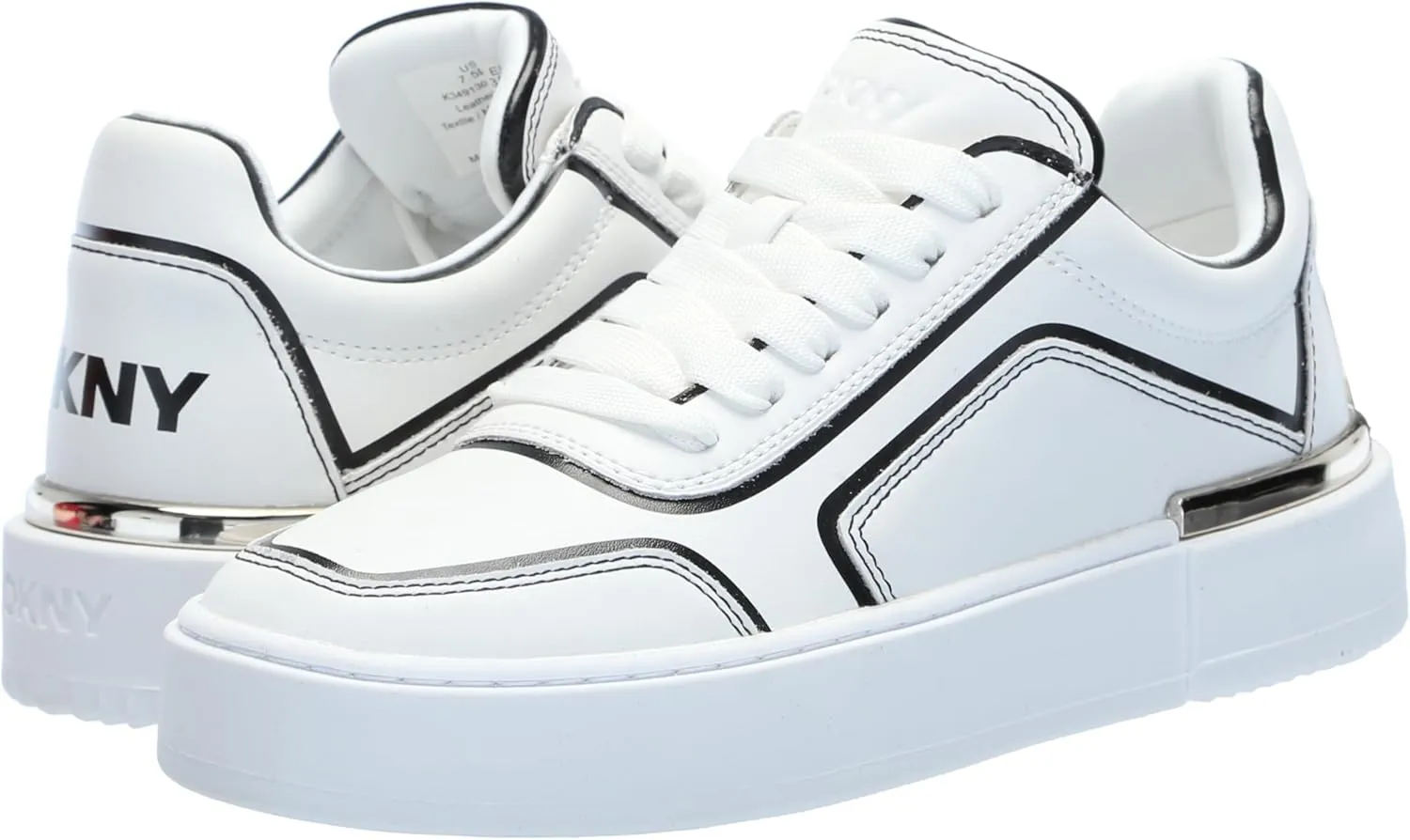 DKNY Women's Baylor Everyday Platform Lace Up Sneaker