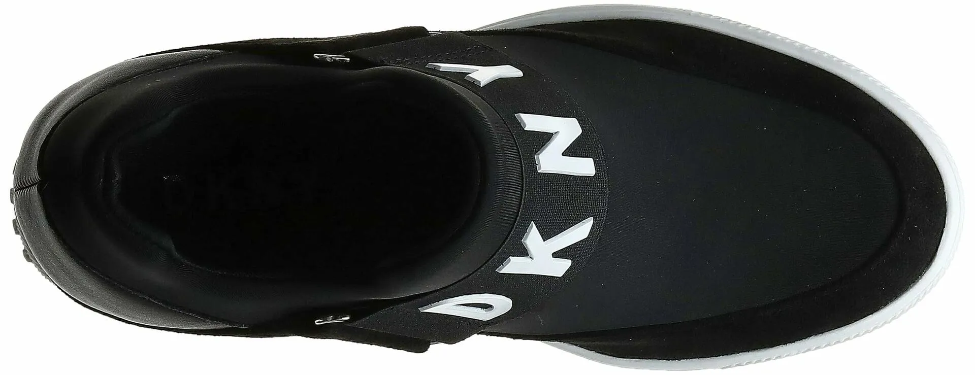 DKNY Women's Everyday Comfortable Wedge Sneaker, Black Cosmos, 7 - Like New
