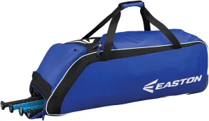 EASTON E510W Bat & Equipment Wheeled Bag, Baseball Softball, 4 Bat Compartment, Vented Pockets - Minimize Odor, Quick Dry, Removable Shoe Panel, Zippered Pockets, Fence Hook