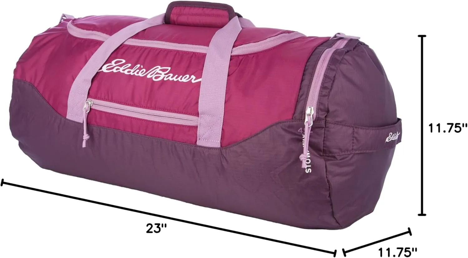 Eddie Bauer Stowaway Packable Duffel Bag | Travel | Foldable | Lightweight | Durable | Ripstop Polyester | 23" Length | 45L Capacity