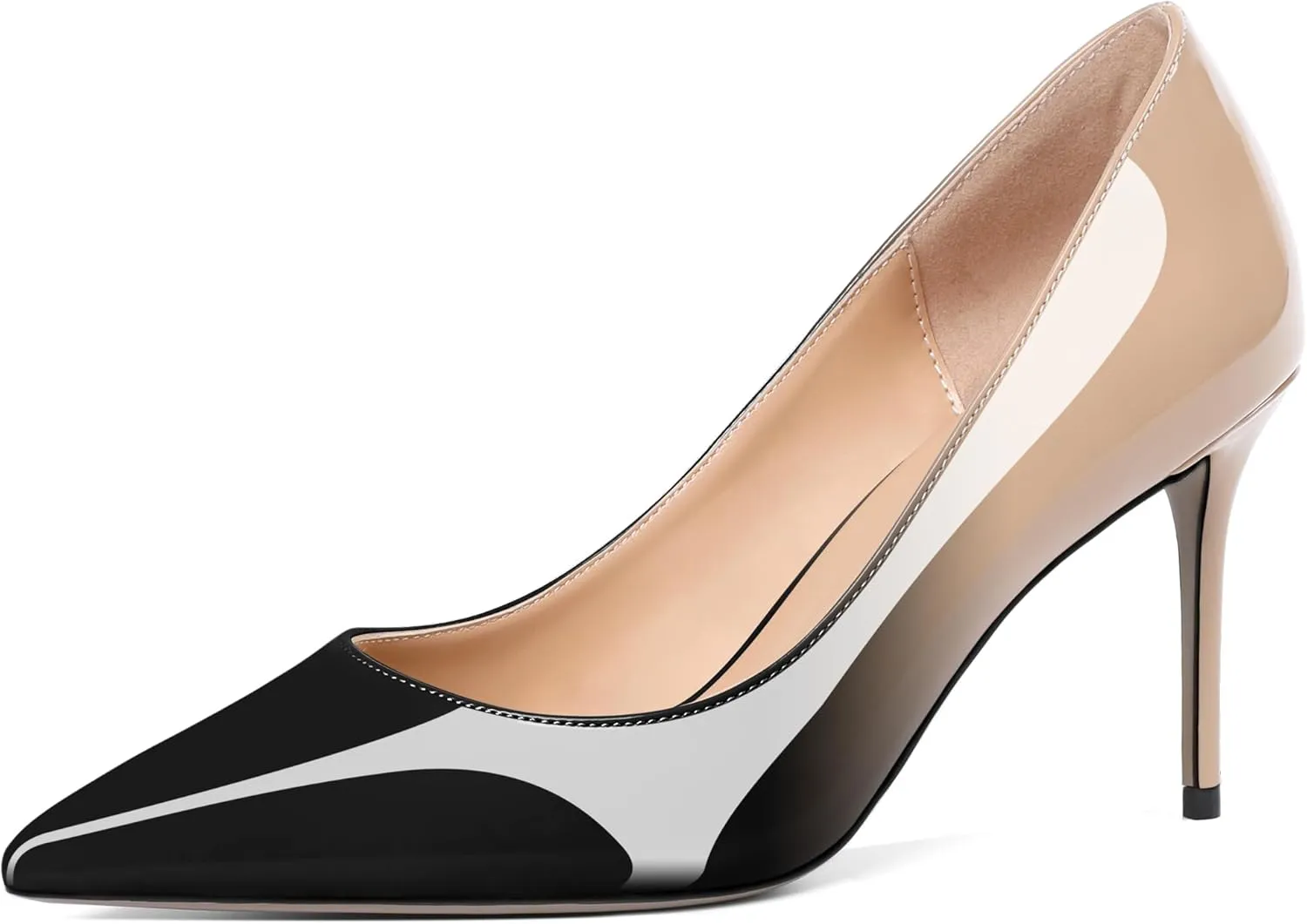 Eldof Women's High Heel Pumps - Classy Pointy Toe Pumps_- Office Wedding Party Event Comfort Heels