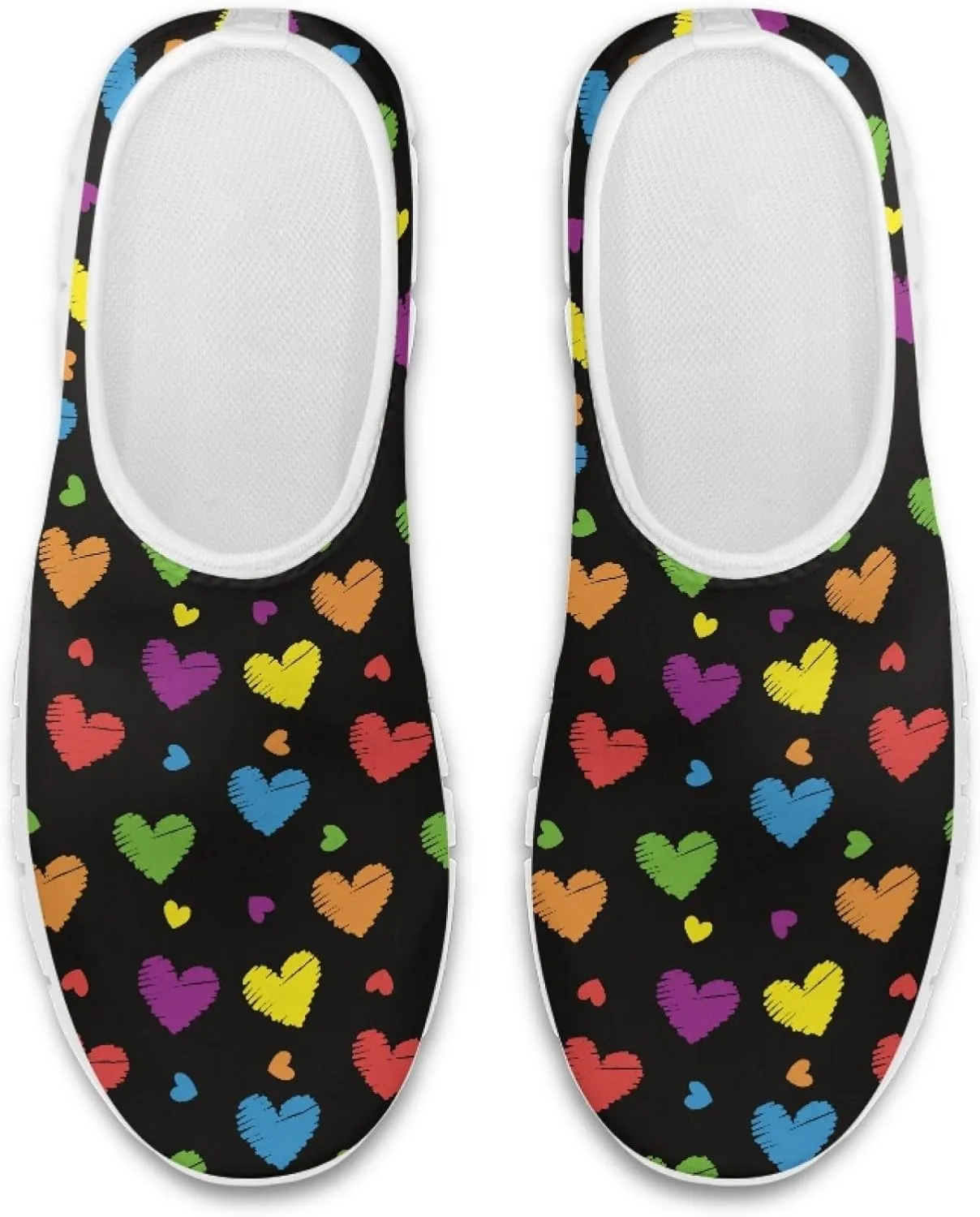 Fashion Design Walking Shoes for Women Comfort Slip on Casual Sneakers Size 5-10.5