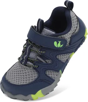 FEETCITY Kids Barefoot Shoes Boys Girls Sneakers Toddler Walking Shoes Kids Hiking Shoe Lightweight Outdoor Tennis Shoe