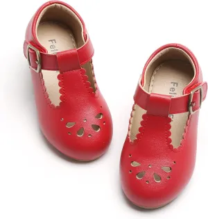 Felix & Flora Toddler Little Girl Flat Oxfords Dress Shoes - Mary Jane Princess for Girl Party School Shoes.