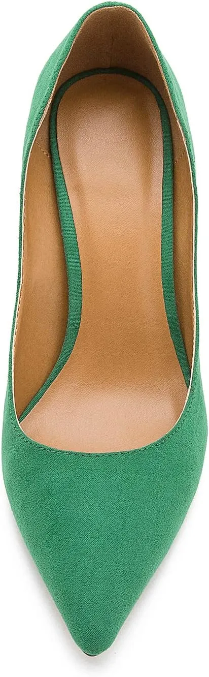 fereshte Women's Men's Slip On Stilettos High Heels Dress Pumps Shoes
