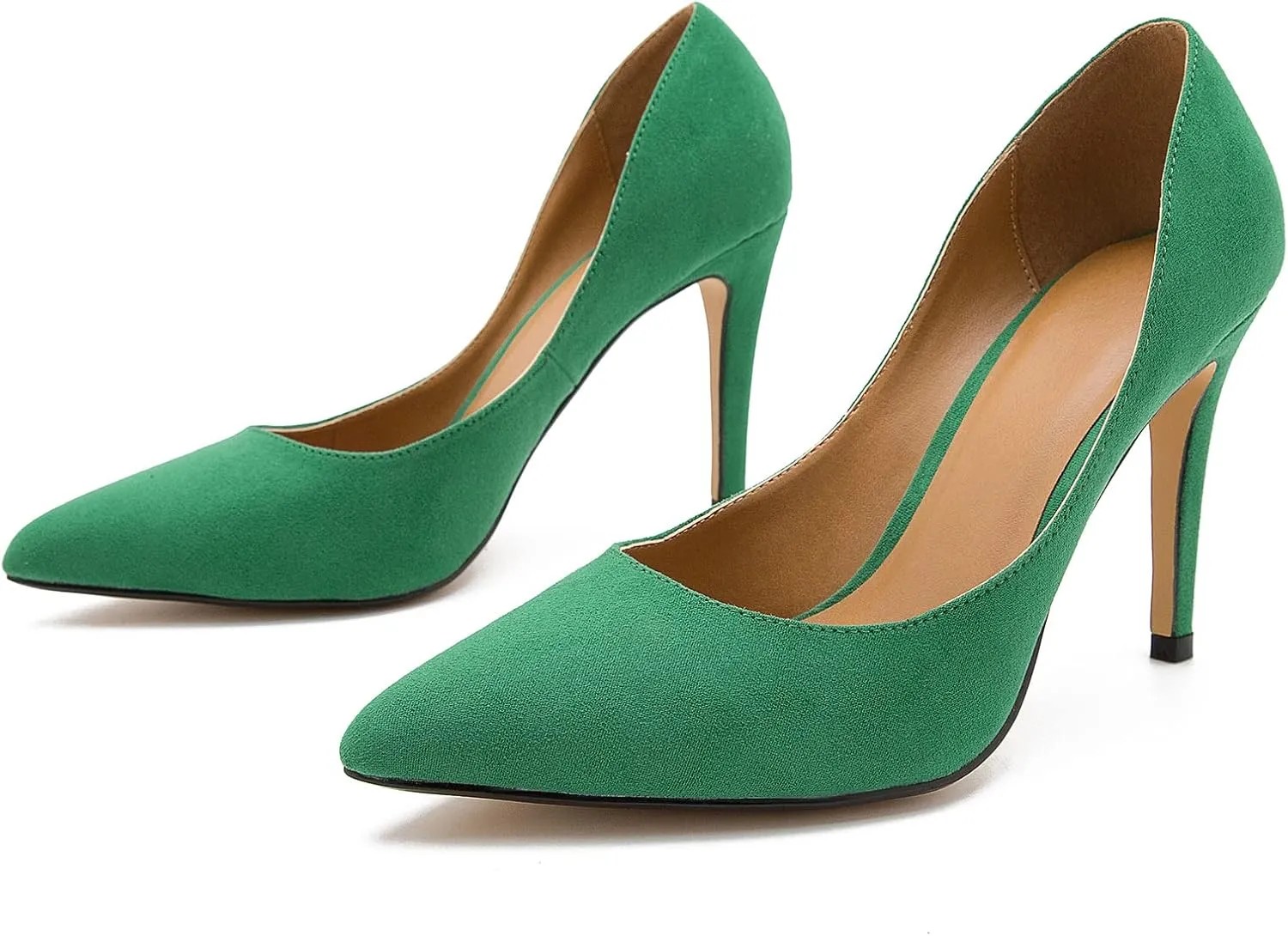 fereshte Women's Men's Slip On Stilettos High Heels Dress Pumps Shoes