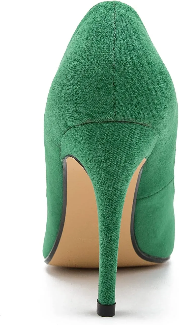 fereshte Women's Men's Slip On Stilettos High Heels Dress Pumps Shoes