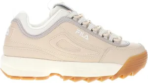 Fila Women's Disruptor II Premium Shoes, Brazilian Sand/Gardenia/Goat, 7 M