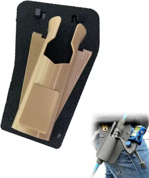 Fishing Slip-On Rod Cover, Adjustable Hands-Free Rod Holder with Quick Draw for Wade Fishing and Fly Fishing