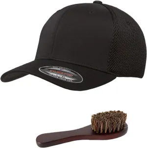 Flexfit 6533 Ultrafibre and Airmesh Lightweight Cap Bundle with THP Hat & Clothing Brush