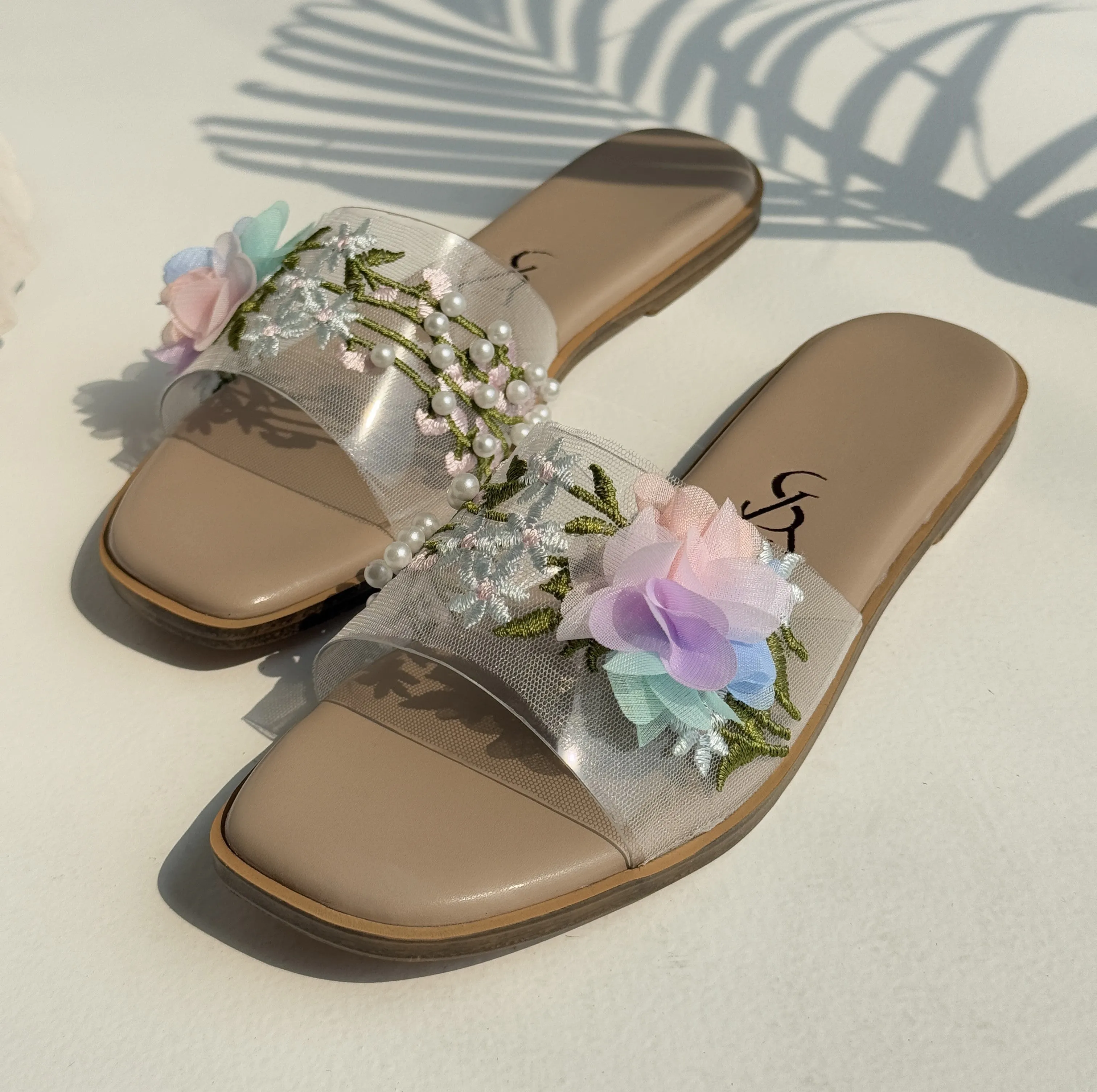 Floral Strap Detail Flats