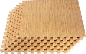 Forest Floor 3/8 Inch Thick Printed Foam Tiles, Premium Wood Grain Interlocking Foam Floor Mats, Anti-Fatigue Flooring – Stylish Flooring Solution