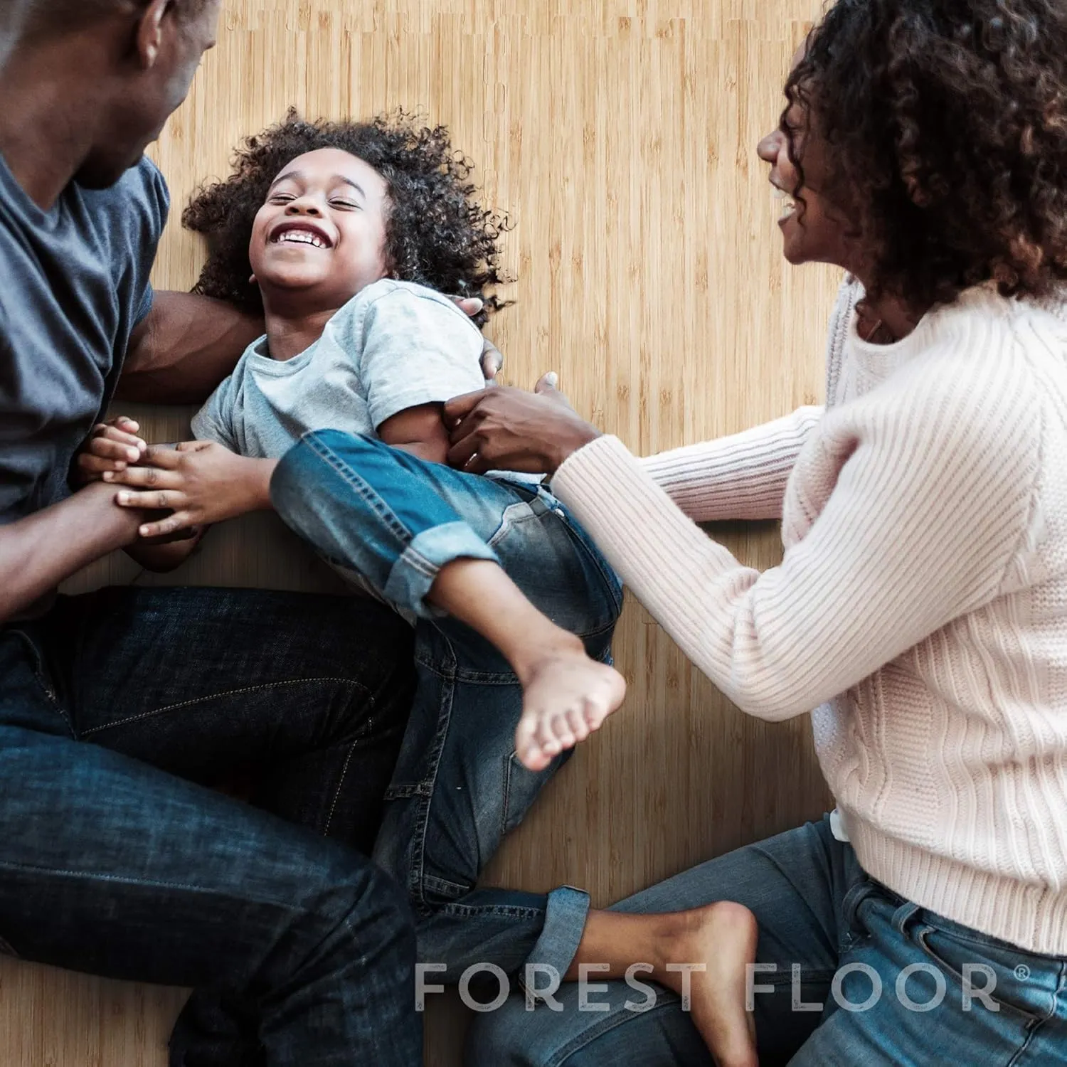 Forest Floor 3/8 Inch Thick Printed Foam Tiles, Premium Wood Grain Interlocking Foam Floor Mats, Anti-Fatigue Flooring – Stylish Flooring Solution