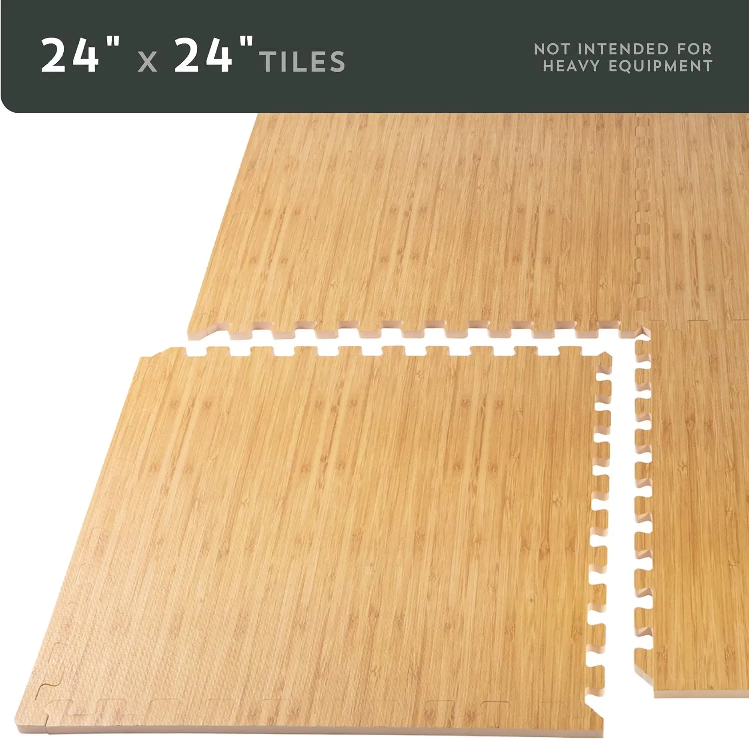 Forest Floor 3/8 Inch Thick Printed Foam Tiles, Premium Wood Grain Interlocking Foam Floor Mats, Anti-Fatigue Flooring – Stylish Flooring Solution