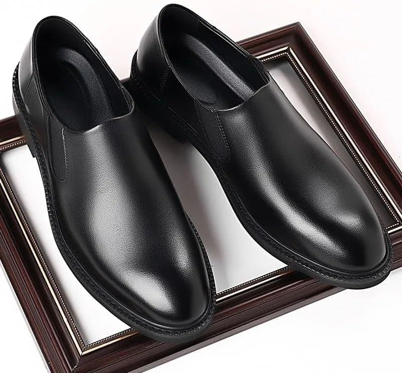 Formal Oxford Shoes for Men Slip On Slip Resistant Low Top Non Slip Walking