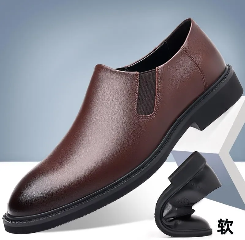 Formal Oxford Shoes for Men Slip On Slip Resistant Low Top Non Slip Walking