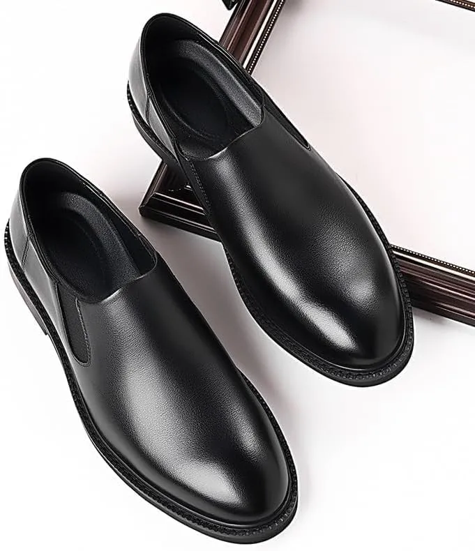 Formal Oxford Shoes for Men Slip On Slip Resistant Low Top Non Slip Walking