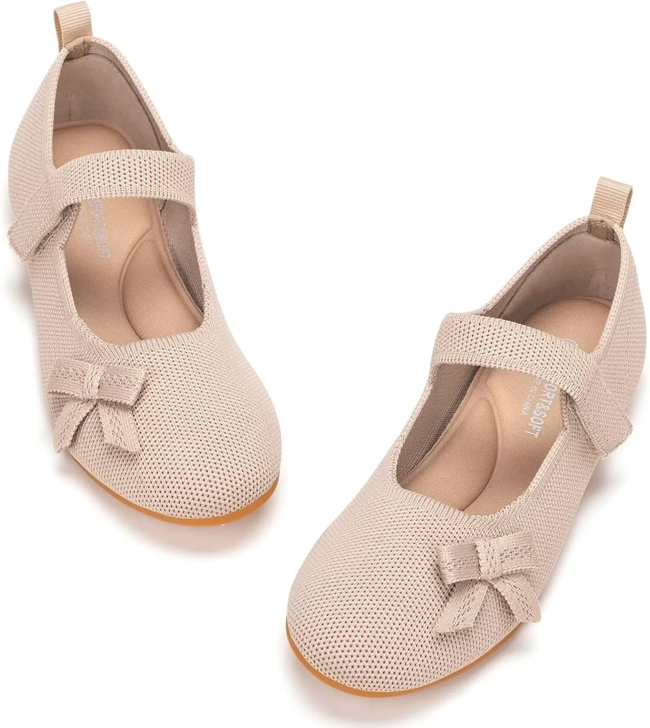 Frank Mully Girls Dress Shoes Mary Janes Girl Flats Slip on Ballet Flat Party School Shoes with Bow Toddler/Little Kid/Big Kid