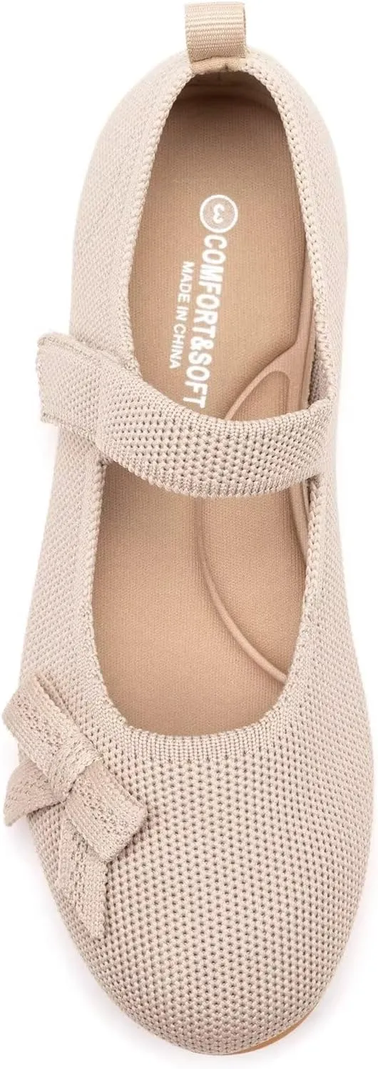 Frank Mully Girls Dress Shoes Mary Janes Girl Flats Slip on Ballet Flat Party School Shoes with Bow Toddler/Little Kid/Big Kid