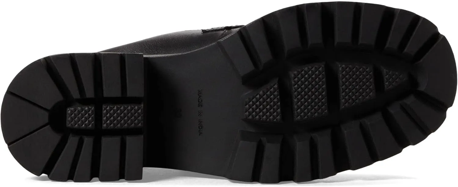 Free People Lyra Link Mule Clogs for Women - Leather Upper, Goldtone Chain Detailing on The Vamp, and Block Heel Style