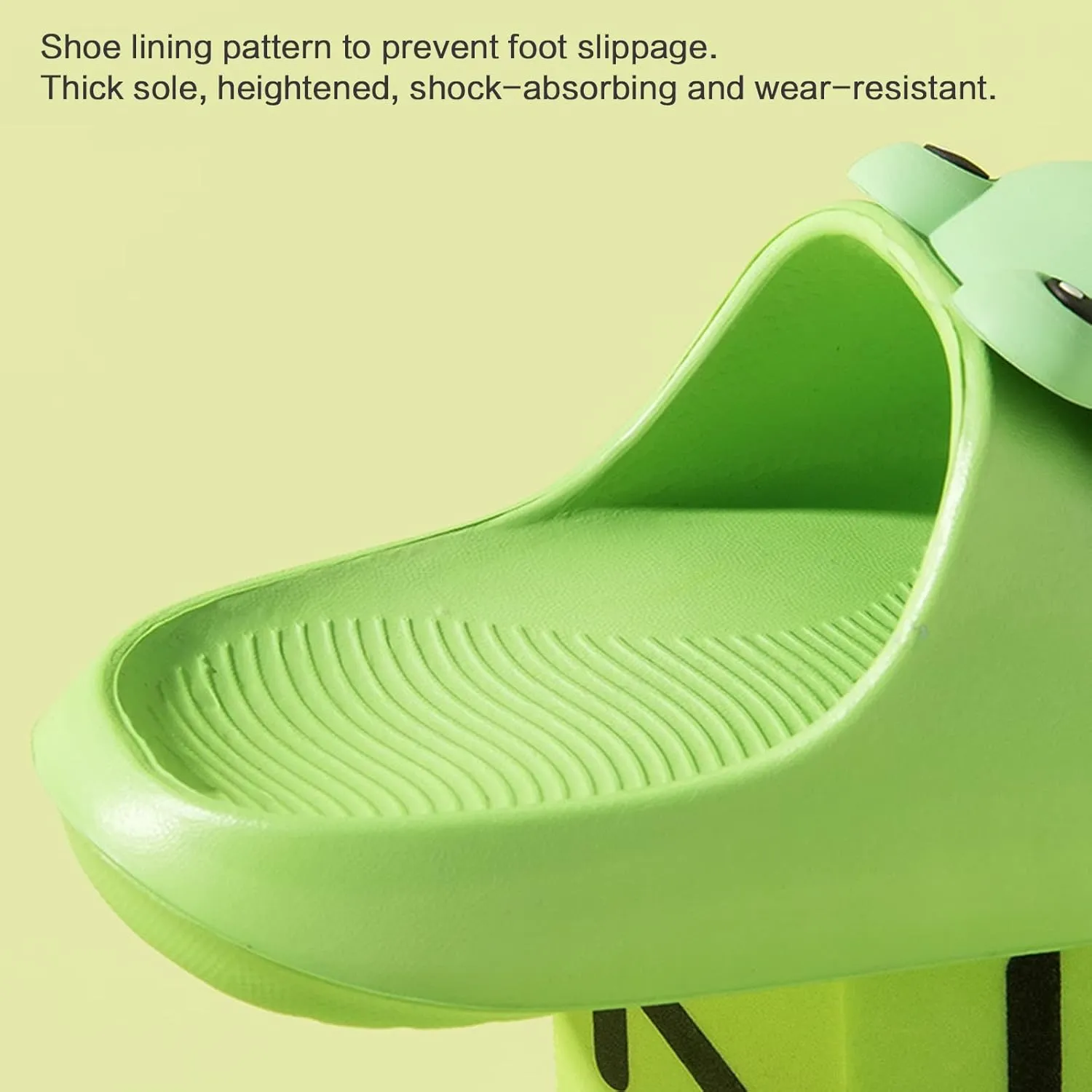 Frog Slippers for Kid, Cute Animal Slippers Summer Non-slip Quick Dry Home Slippers