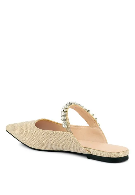 Geode Mary Jane Embellished Mules