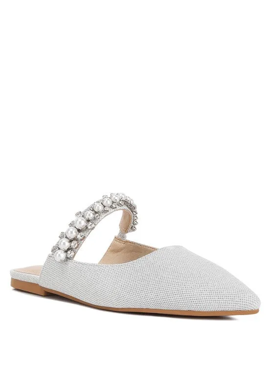 Geode Mary Jane Embellished Mules