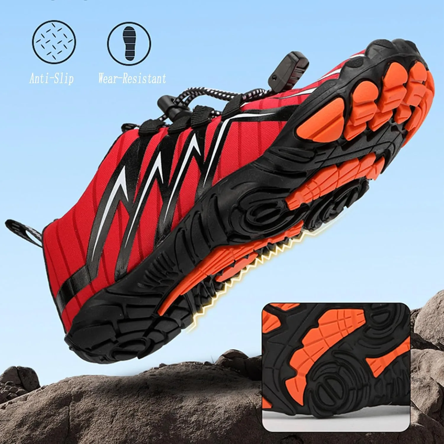 Giltpeak Hike Barefoot Shoes Women Men, Pro Wide Slip-On Minimalist Athletic Quick Dry Baresteps Shoes Unisex